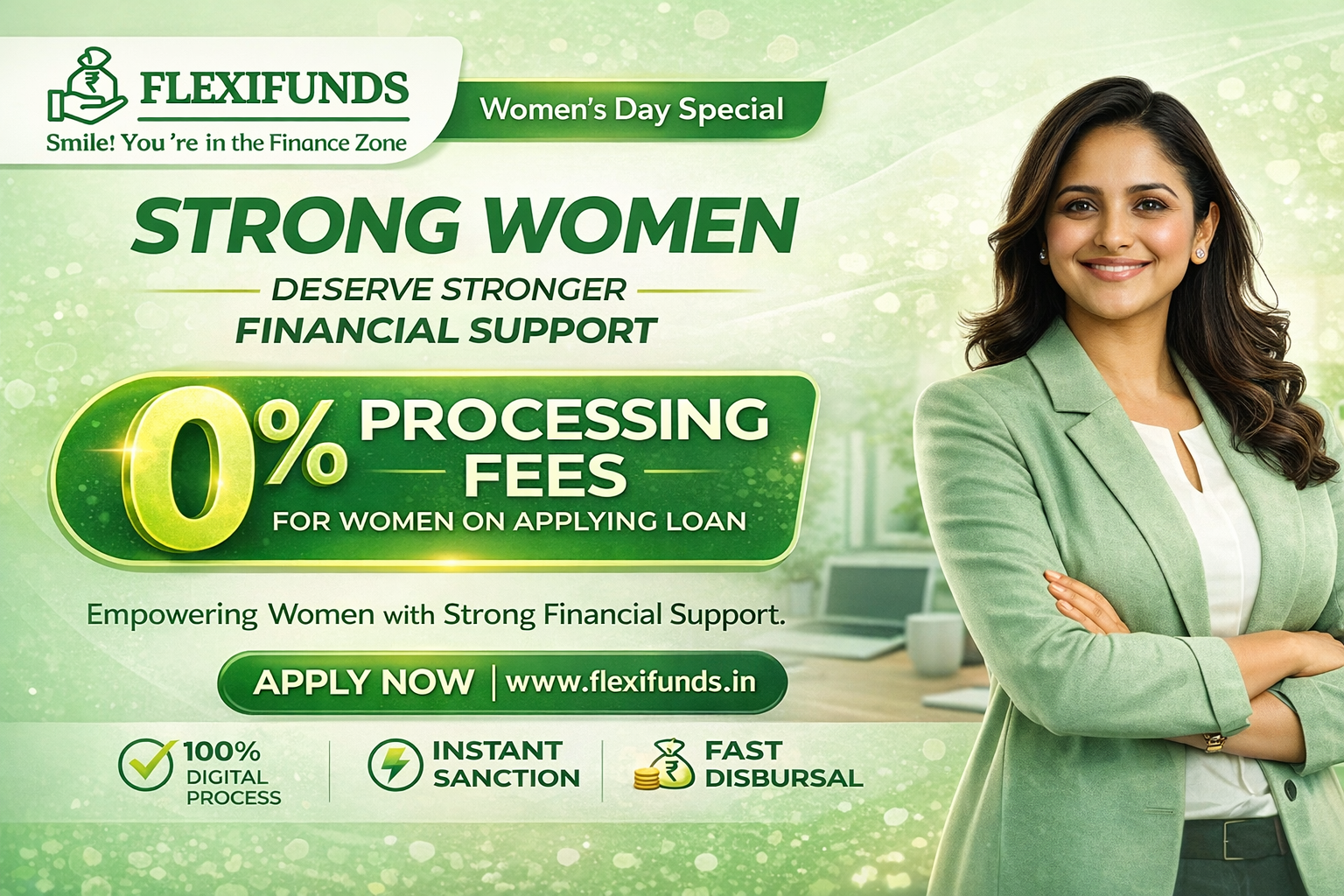 FlexiFunds women day Offer